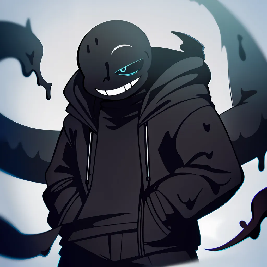 This is an image of a character named Nightmare Sans from the popular game \