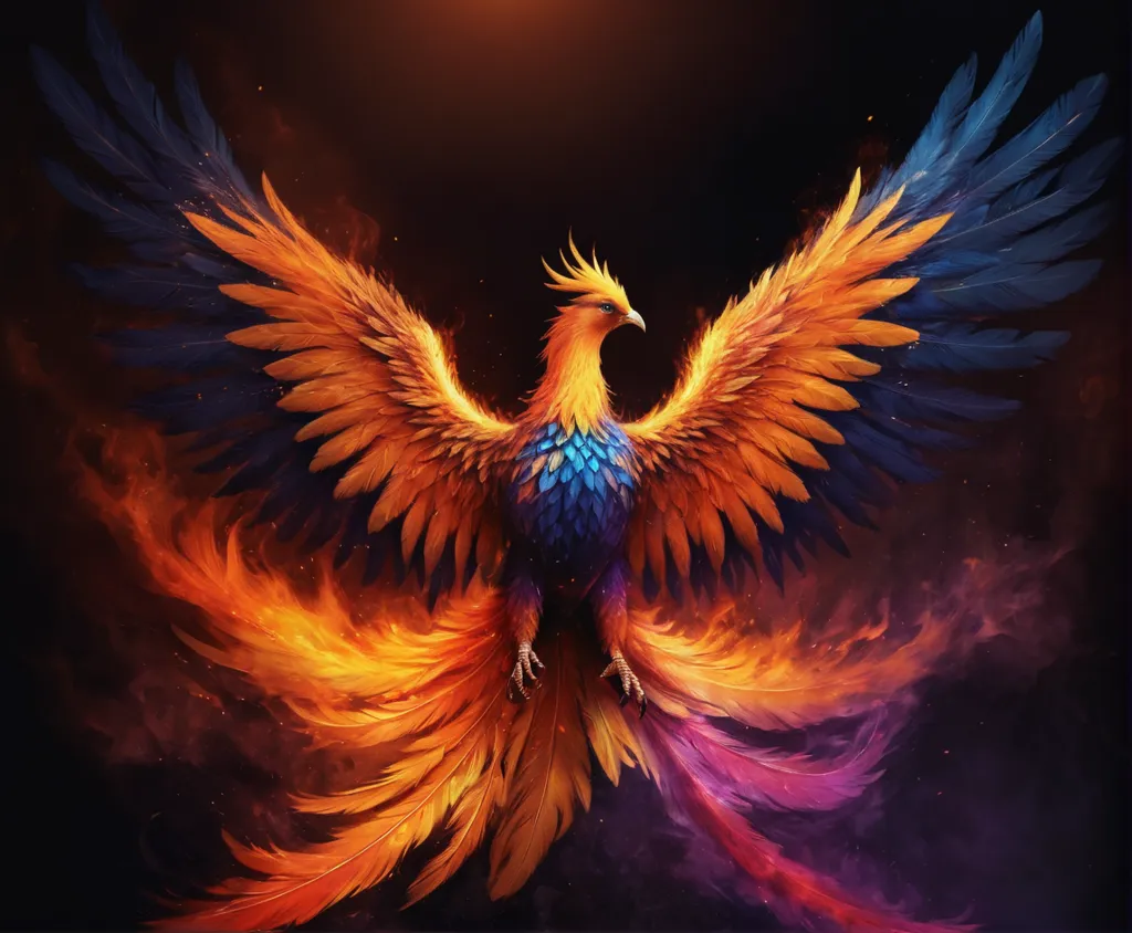 The phoenix is a mythical bird that is said to be a symbol of hope and renewal. It is said to live for 500 years, and then to burst into flames and be reborn from its own ashes. The phoenix is often depicted as a beautiful bird with bright red and gold feathers. It is also often associated with the sun. In some cultures, the phoenix is said to be a sacred bird, and it is believed to bring good luck.