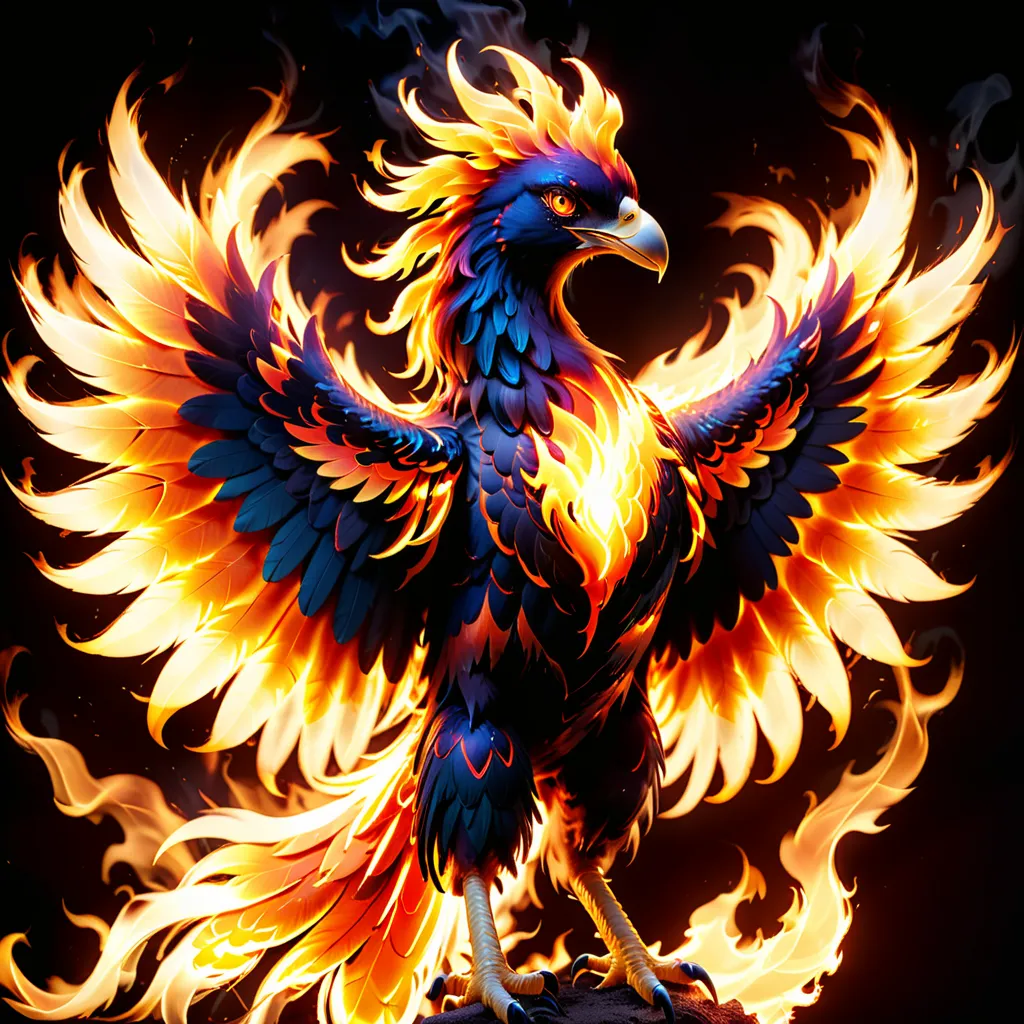 The phoenix is a mythical bird that is said to be a symbol of hope and renewal. It is said to live for 500 years, after which it bursts into flames and is reborn from the ashes. The phoenix is often depicted as a beautiful bird with bright red and gold feathers. It is also often associated with the sun. In some cultures, the phoenix is said to be a symbol of immortality.