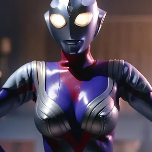 This is an image of Ultraseven X, a character from the Ultraman series. She is a female Ultra and is known for her beauty and her powerful fighting skills. She is also one of the most popular Ultra characters among fans.