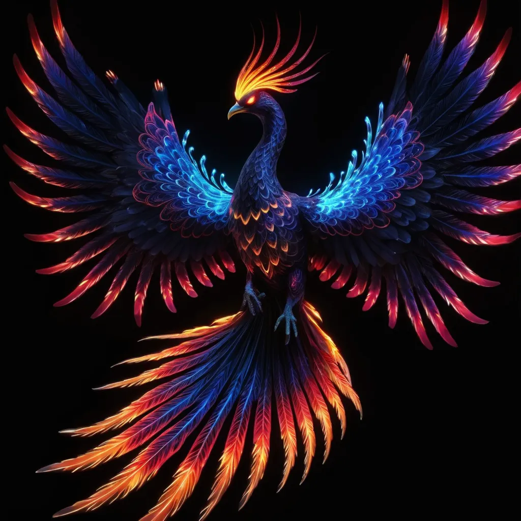 The phoenix is a mythical bird that is said to rise from its own ashes. It is a symbol of hope, renewal, and transformation. The phoenix is often depicted as a beautiful bird with bright, fiery feathers. It is said to be able to fly high into the sky and to be able to withstand great heat. The phoenix is a powerful symbol that has been used in many cultures around the world.