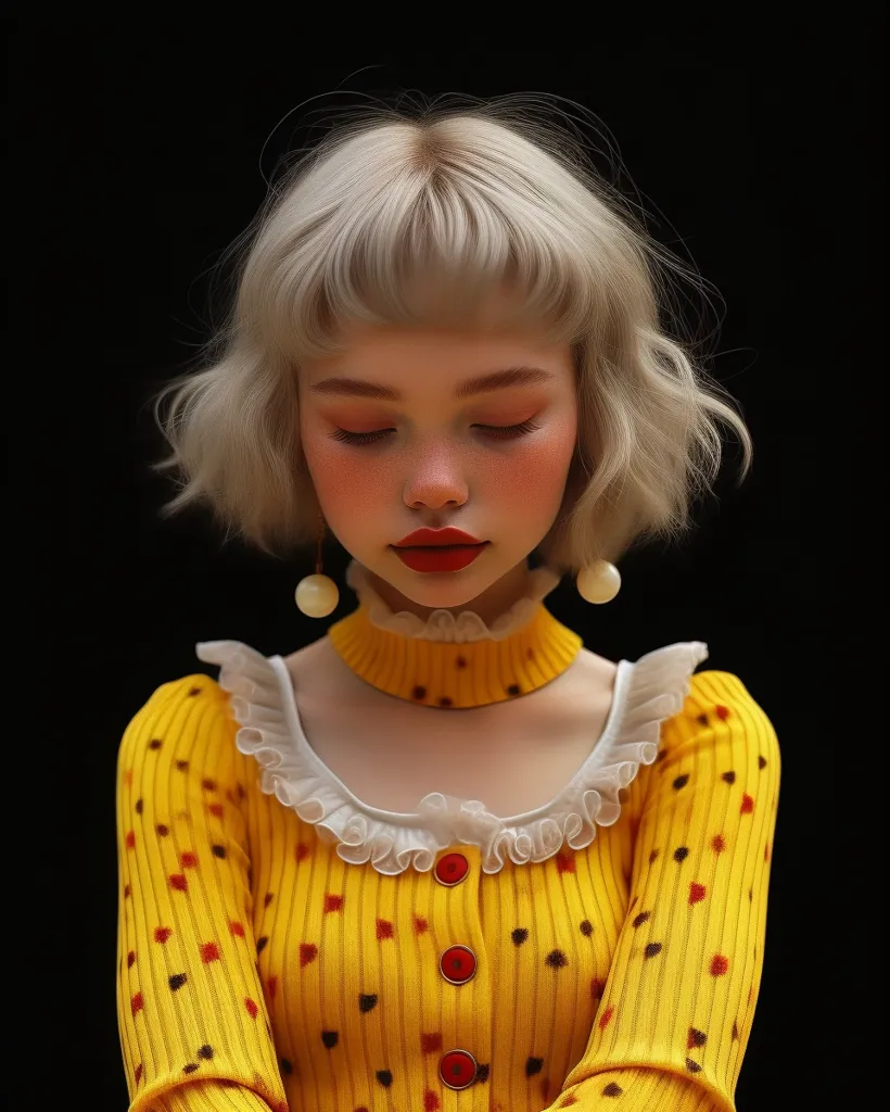 portrait for vogue italia fashion images, in the style of classic portrait, sculptured pose, black background, vivid colour, hasselblad h6d-400c, 45mm, f/2.8. --style raw --s 500 --w 0 --c 0 --v 6.0 --sref https://s.mj.run/5YJlBTxH8u4 --cref https://s.mj.run/I5O6NrCfACw --ar 4:5 --stop 80