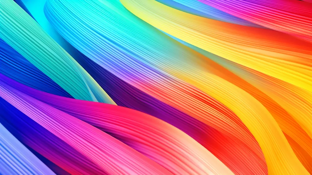 The image is an abstract painting. It has many different colors, including blue, green, yellow, orange, and pink. The colors are blended together in a way that creates a sense of movement and energy. The painting has a very dynamic and lively feel to it.