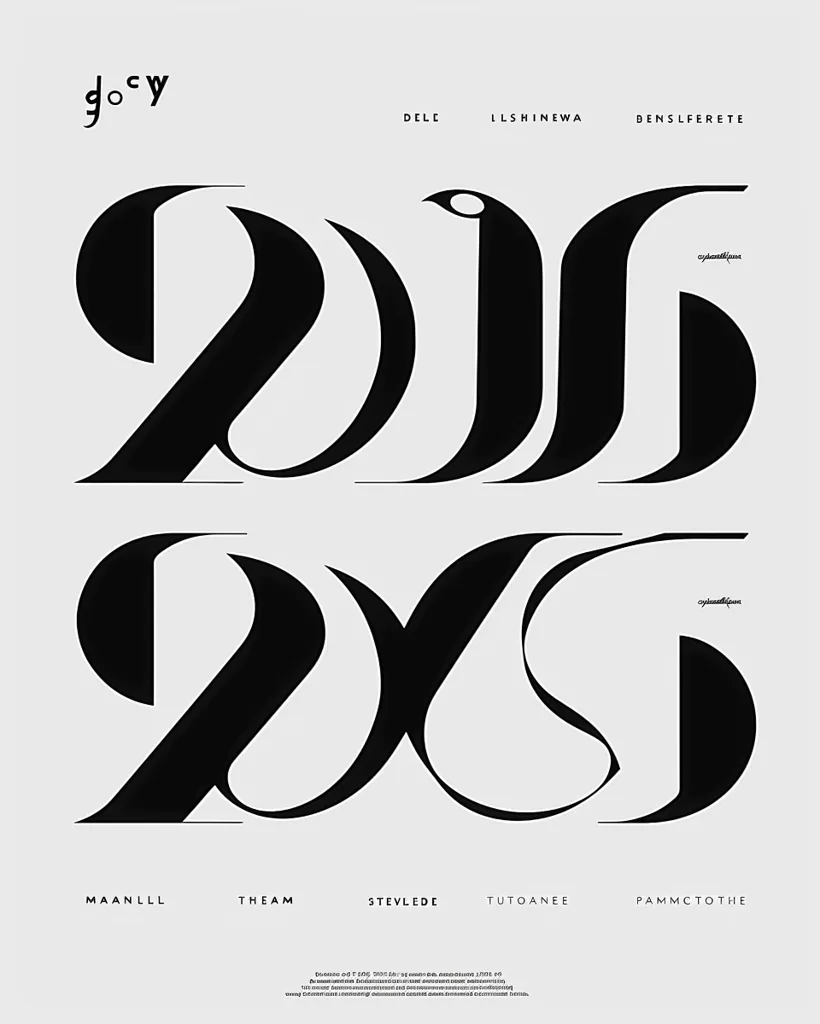 The image is a black and white poster with a geometric pattern. The pattern is made up of two interlocking shapes, one of which is a mirror image of the other. The shapes are arranged in a grid, and the overall effect is one of symmetry and balance. The poster has a minimalist aesthetic, and it would be well-suited for a modern or contemporary interior.