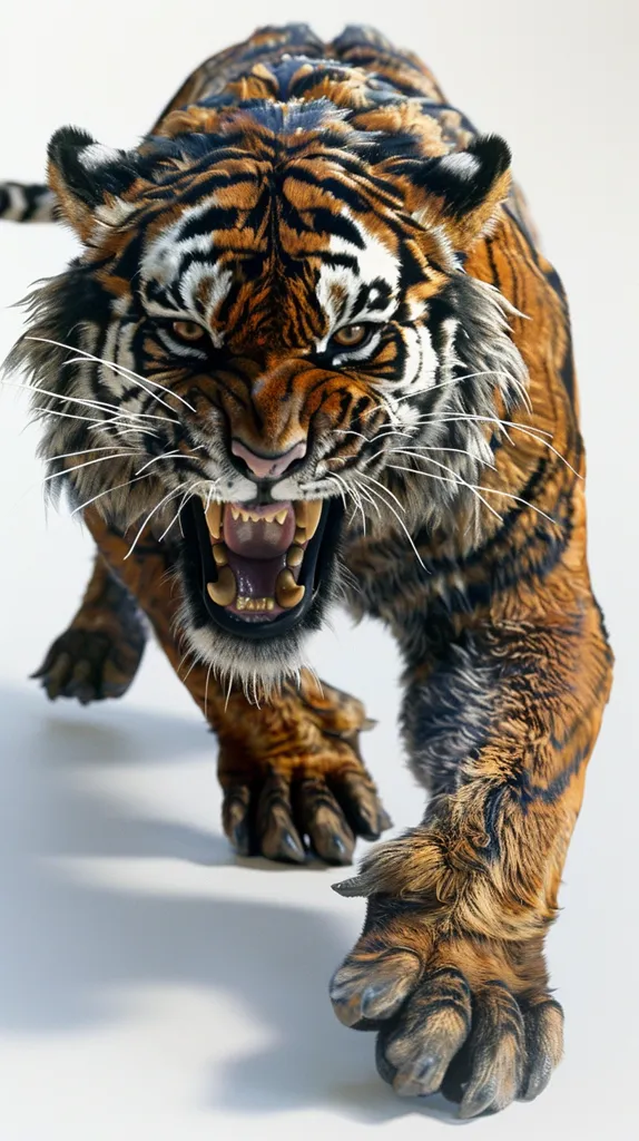 The tiger is the largest cat species in the world. It is an apex predator, meaning that it is at the top of the food chain and has no natural predators. Tigers are found in Asia, and they typically live in forests, grasslands, and swamps. They are solitary animals, and they typically hunt alone. Tigers are excellent swimmers, and they can swim up to 7 miles per hour. They are also very good climbers, and they can climb trees up to 100 feet tall. Tigers are ambush predators, and they typically wait for their prey to come close before they attack. They are very powerful animals, and they can take down prey that is much larger than they are. Tigers are also very territorial, and they will defend their territory from other tigers.