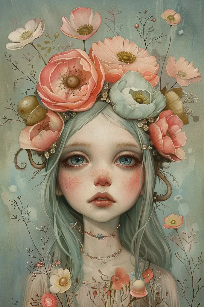 springtime whimsy, pretty art, pastel colours --ar 2:3