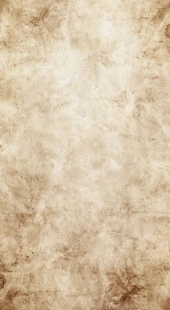 The image shows a textured surface with a light beige background. The surface has a rough and uneven appearance, with subtle brown and white markings. It resembles old, weathered paper or parchment, giving a sense of age and history.  The texture is reminiscent of a worn-out canvas.