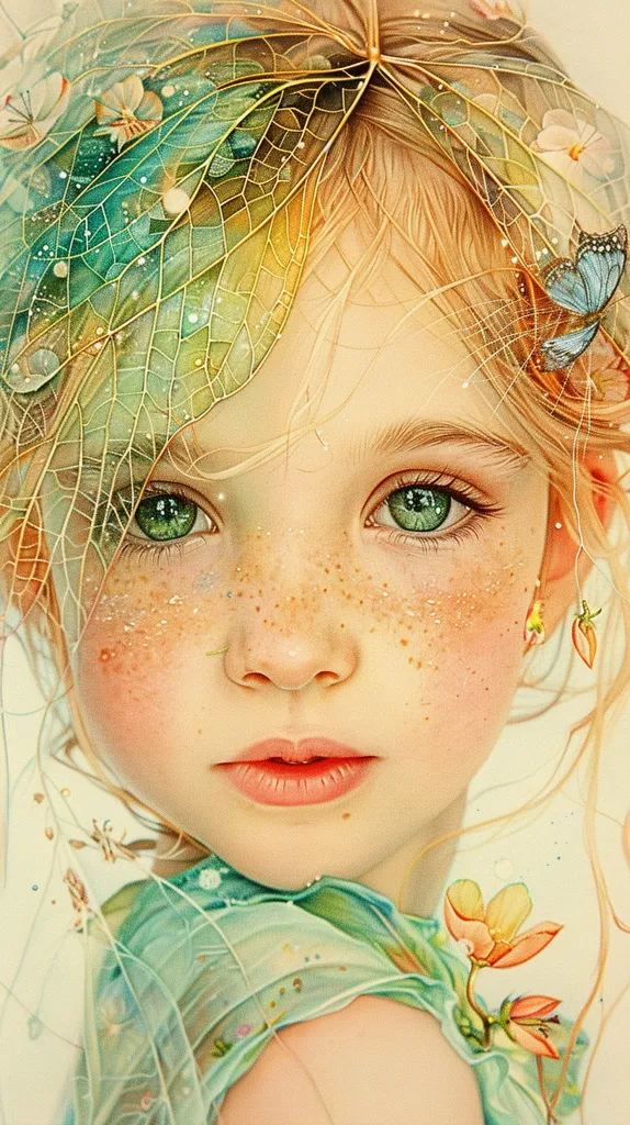 full body of a celestial young nymph, beauty with flower petals for hair, flower-colored eyes, and leaf-shaped by Amy Sol --chaos 10 --ar 9:16 --style raw --personalize pqyxvne --stylize 1000 --v 6.0