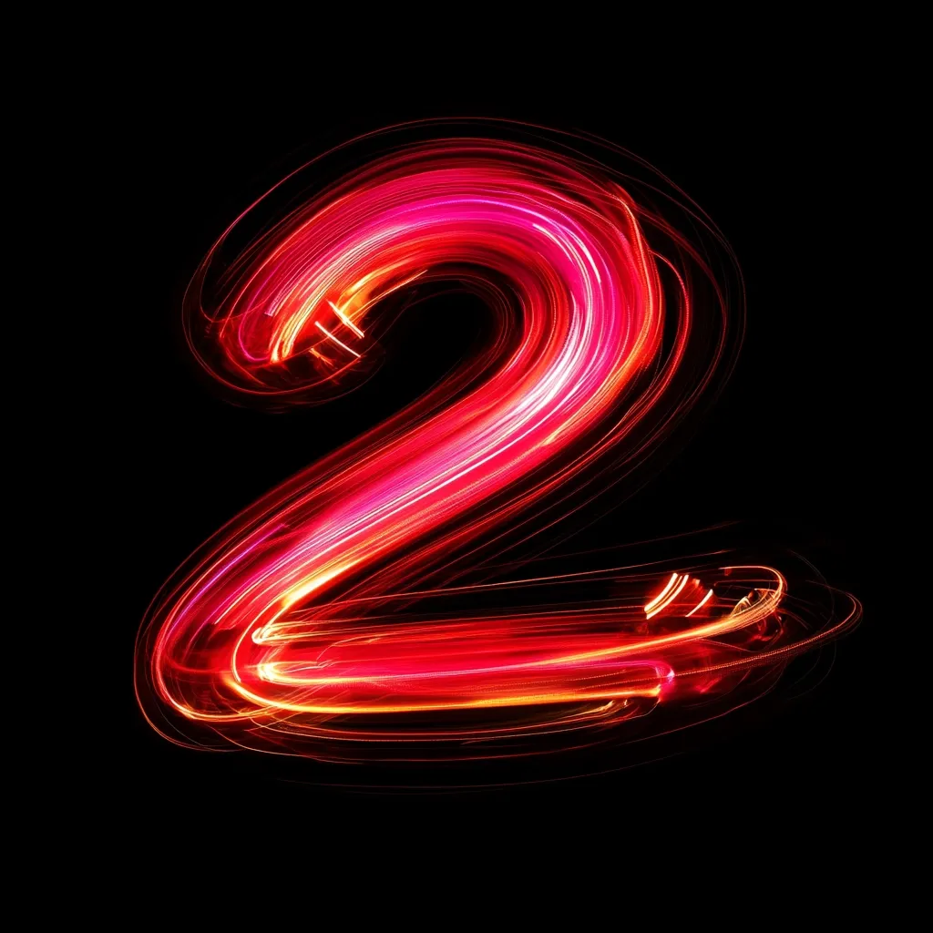 Here's a description of the image:

The image showcases the number \