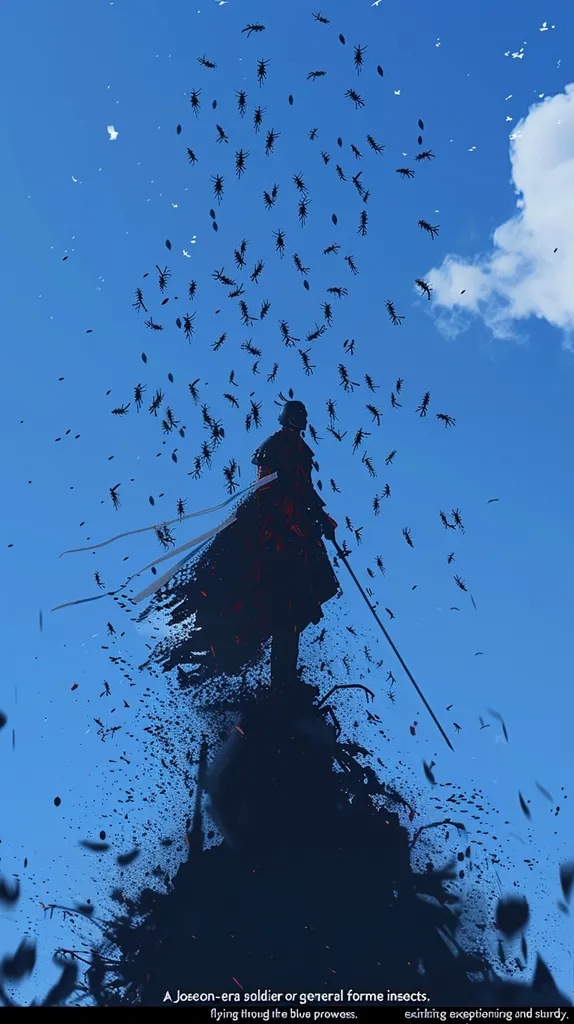A Joseon-era soldier or general forms insects. It exists excepting and sturdy, flying into the blue prowess.