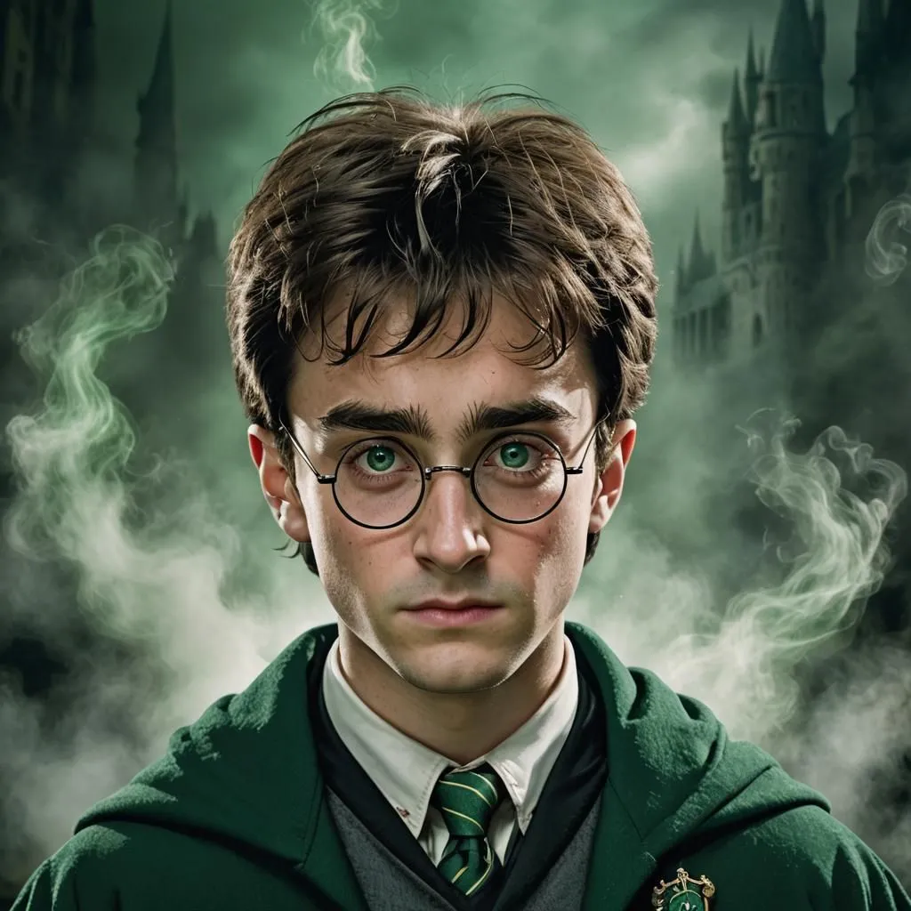 This is a picture of Harry Potter, a fictional character in a series of fantasy novels written by J. K. Rowling. Harry Potter is a young wizard who attends Hogwarts School of Witchcraft and Wizardry. He is known for his bravery, loyalty, and determination. In this picture, Harry is wearing his school uniform and his signature round glasses. He has a determined look on his face, and it is clear that he is ready to face any challenge that comes his way.